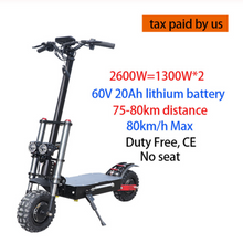 Load image into Gallery viewer, 60V3200W Electric Scooter 11inch Motor Wheel