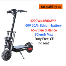 Load image into Gallery viewer, 60V3200W Electric Scooter 11inch Motor Wheel