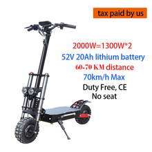 Load image into Gallery viewer, 60V3200W Electric Scooter 11inch Motor Wheel