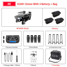 Load image into Gallery viewer, ZWN SG907 SG901 GPS Drone with Wifi FPV 1080P 4K HD Dual Camera