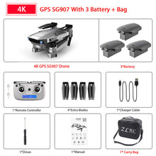 Load image into Gallery viewer, ZWN SG907 SG901 GPS Drone with Wifi FPV 1080P 4K HD Dual Camera