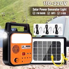 Load image into Gallery viewer, Solar Power USB Charging Home System Storage Generator
