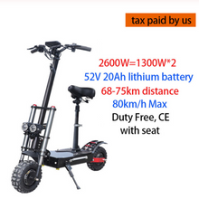 Load image into Gallery viewer, 60V3200W Electric Scooter 11inch Motor Wheel
