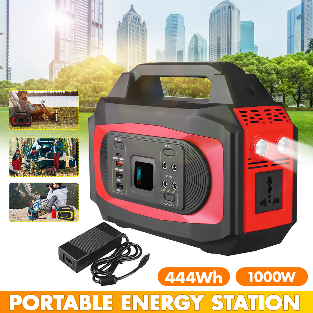 1000W 110V/220V 444Wh Lithium Battery Solar Power Storage Generator