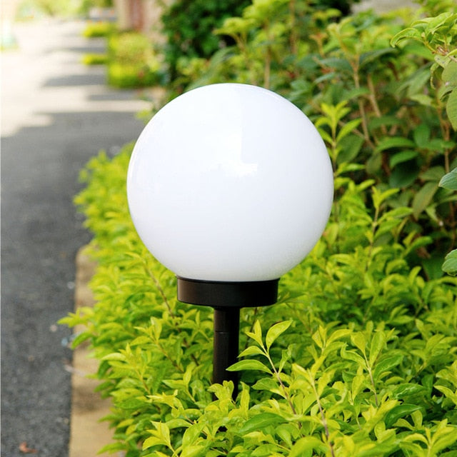 Led Solar Bulb Lamp Energy Powered Waterproof Outdoor Garden Light Street Solar Panel Ball Lights Lawn Yard Landscape Decorative