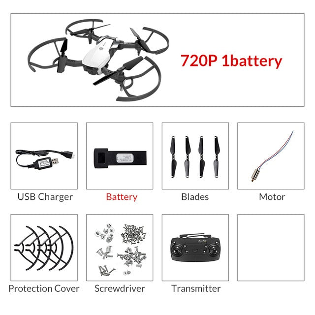 Clearance Price Eachine E511 WIFI FPV 1080P / 720P HD Camera Headless Mode 16Mins Flight Time Foldable RC Drone Quadcopter